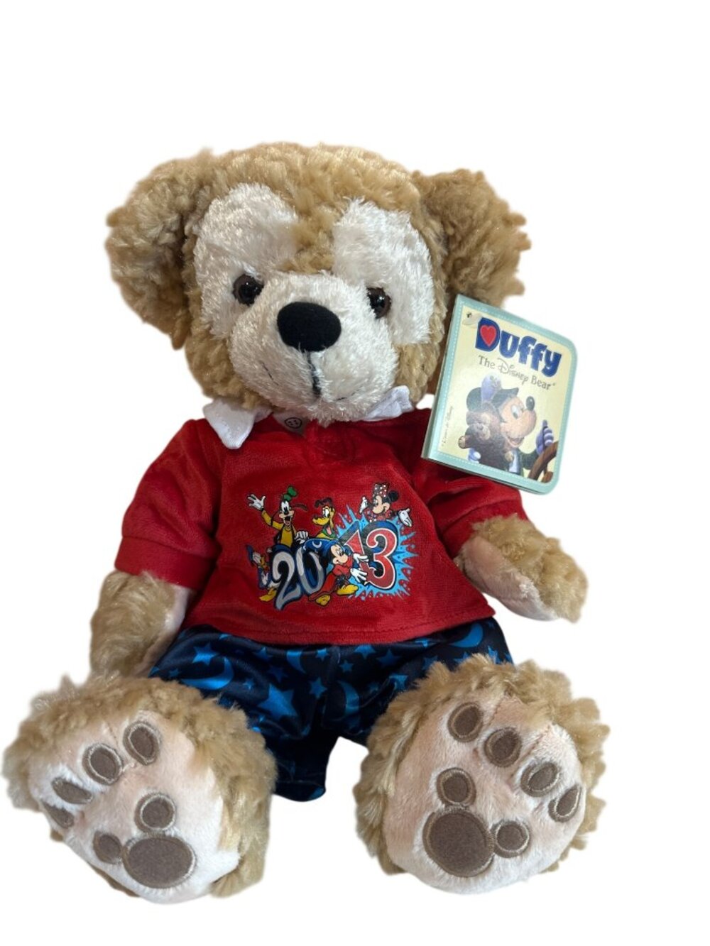 Disney Duffy The Disney Bear Plush Stuffed Animal Small 6-14 in 2013 Dated